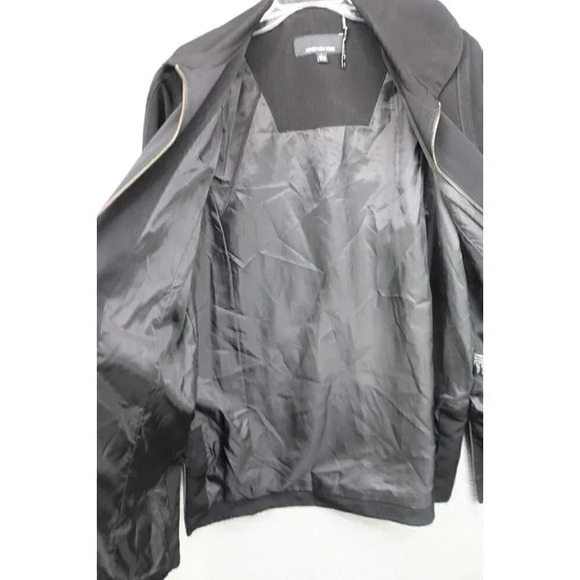 Jones New York Full Zip Black Jacket-Size Large-Lined-Side Zips - Picture 10 of 12